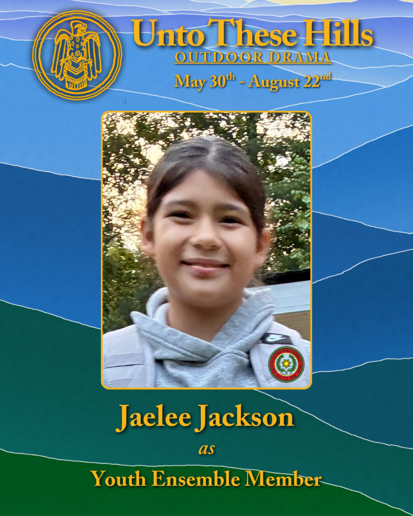 Unto These Hills youth actress, Jaelee Jackson